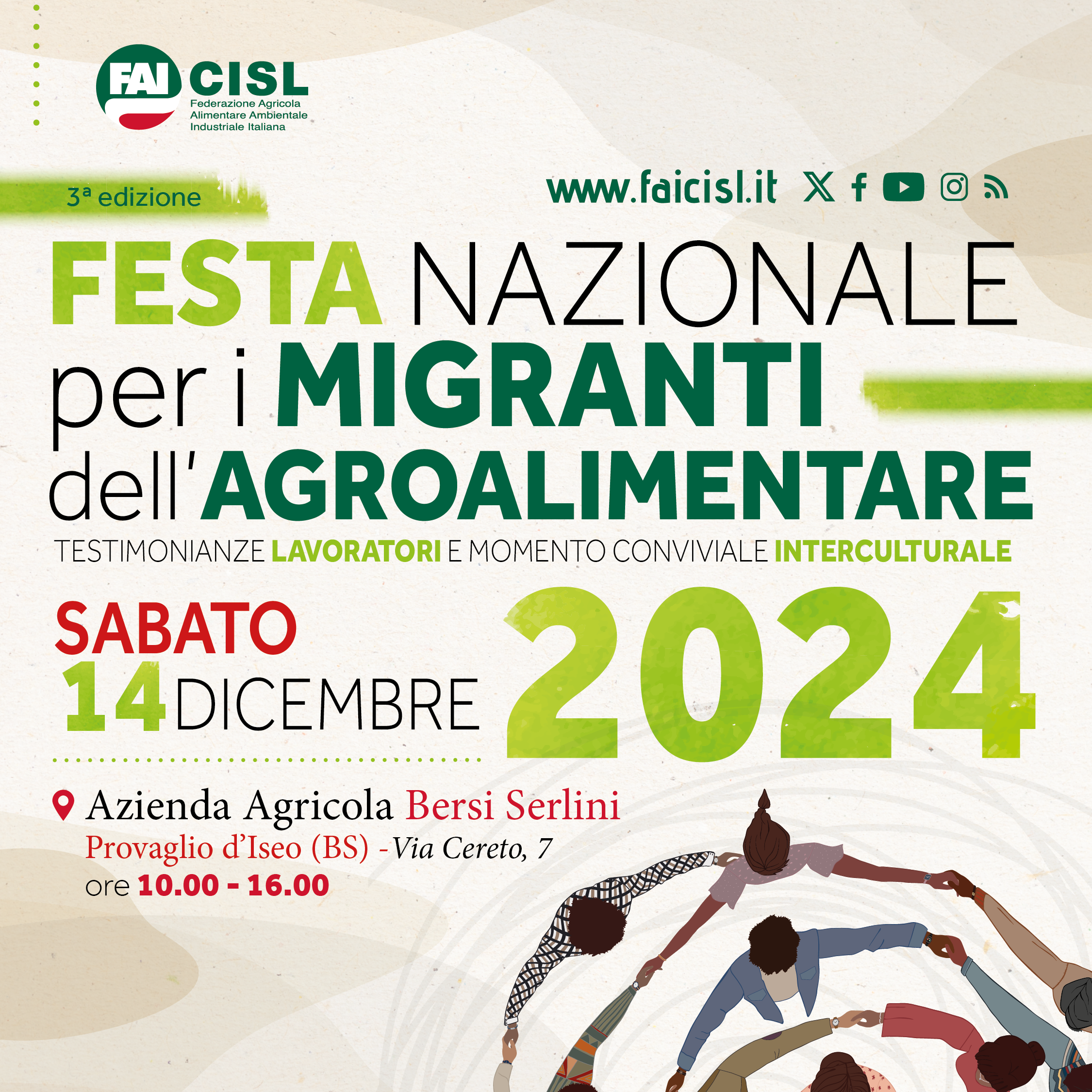 Festa Migranti FAI CISL a Brescia Post Insta